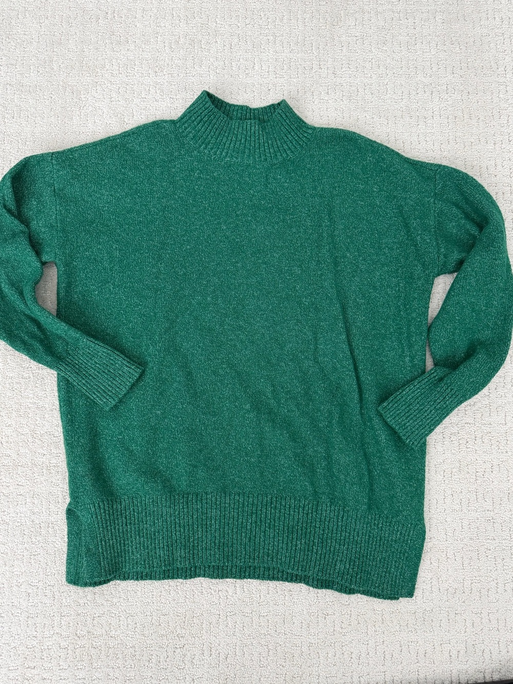 Loft Green Mock-Neck Women's Sweater